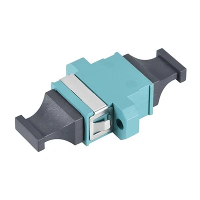 SM/MM MPO Fiber Optic Connector Adapter for MPO/MTP OM3 Sky Blue 44x25x10mm Foto 1 de 4