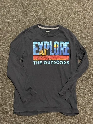 Boys Old Navy Long Sleeve T Shirt L 10/12 - Image 1 of 2