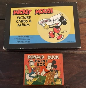 Mickey Mouse Picture Cards & Album 96 Cards Repro from 1930's And Tin Lot - Picture 1 of 10