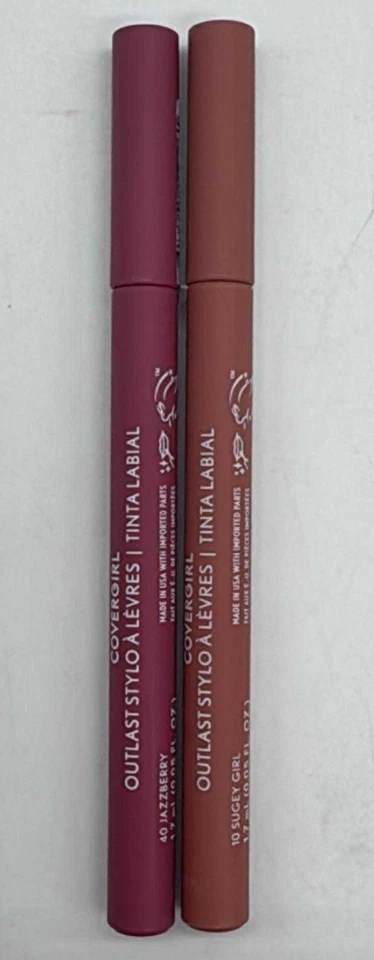 Covergirl Outlast Lipstain #10 Sugey Girl Smooth Application - 3 Pack