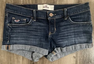 Vintage Juniors Hollister Denim Jean Short Shorts Low Rise sz 5/27 - Picture 1 of 5