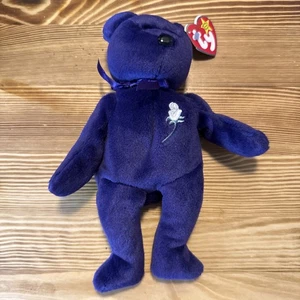 Ty Beanie Baby 💎PRINCESS the Diana Bear from 1997 🔥 RARE & RETIRED! 🔥MINT! 🐻 - Picture 1 of 6