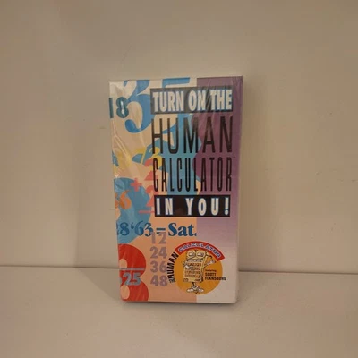 Turn On The Human Calculator In You VHS 1991 Math Instructional Video New Sealed - Image 1 of 4