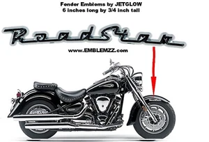 ROADSTAR Fender/Saddlebag Emblems for Yamaha Road Star - NEW! - Picture 1 of 7