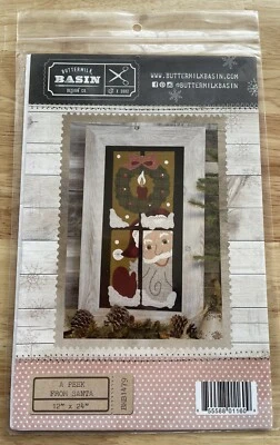 BUTTERMILK BASIN Design Co. A Peek From Santa Wool Appliqué Pattern - Image 1 of 3
