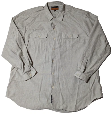 OMAGGIO BY ROBERT TALBOTT Men XL (44) Grayish Cotton Rayon Shirt MADE IN ITALY - Image 1 of 4