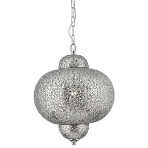 Searchlight Luce Ciondolo Marocchino Finitura Argento 9221-1ss Traffitto Appeso Nuovo con scatola - Foto 1 di 3