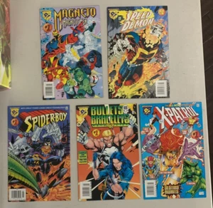 AMALGAM COMICS LOT : SPIDER-BOY , SPEED DEMON MAGNETO X-PATROL - ALL NEWSSTANDS - Picture 1 of 2