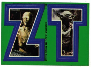 1980 pegatina Topps Empire Strikes Back S. 3 # 85 Z & T - C-3PO/Yoda (ex-mt) B - Imagen 1 de 2