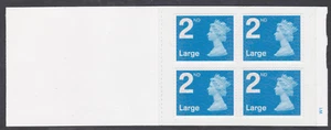 RA2 4 x 2nd class Large stamps barcode booklet - Self Adhesive - Cyl W1W1 - Picture 1 of 1