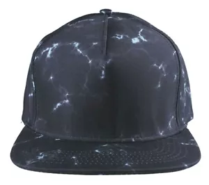 Rastaclat Typhoeos Black Marble Adjustable Snapback Baseball Hat Cap NEW - Picture 1 of 6