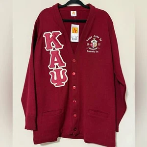 A+ Simply The Best mens 2XL Kappa Alpha Psi Fraternity pocket button cardigan - Picture 1 of 12