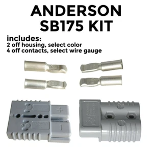 Anderson SB 175 Amp KIT mit 2 Steckern, Gehäusefarbe und Drahtstärke wählbar - Bild 1 von 5
