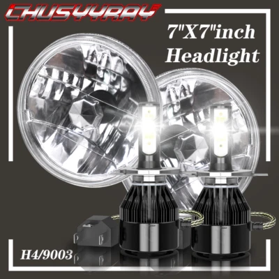 Par de faros LED redondos de haz alto/bajo de 7\" aptos para Ford Bronco 1966-1977 Foto 1 de 4