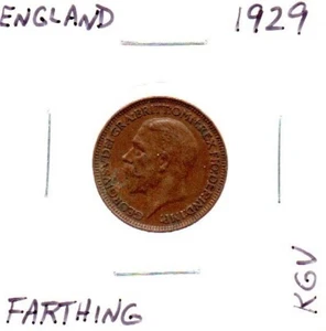 1929 Farthing Great Britain King George V as pictured - Picture 1 of 8