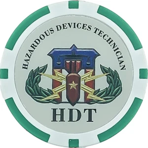 HDT Poker Chip Green - Picture 1 of 2