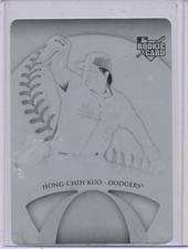 2006 UPPER DECK OVATION BLACK PRINTING PLATE HONG-CHIH KUO 1/1 ONE OF ONE #100