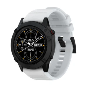 Premium Silicone Quick Watch Band Easy Fit Strap For Garmin Fenix 7/6 Epix - Zdjęcie 1 z 19