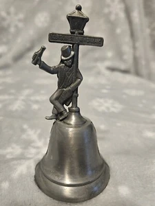 ZINN GLOCKE BOURBON STREET NEW ORLEANS SOUVENIR 4" x 2" Hergestellt in den USA - Bild 1 von 6