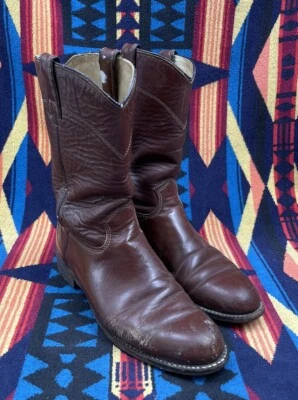 Женские ковбойские сапоги J Chisholm размер 7 M коричневые винтажные - Изображение 1 из 4