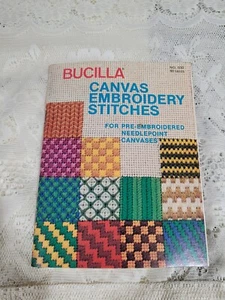 Canvas Embroidery Stitches Needlepoint Bucilla Pattern Booklet - Picture 1 of 5