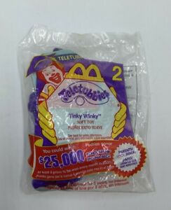 TELETUBBIES TINKY WINKY #1 VINTAGE 2000  MCDONALDS  HAPPY MEAL TOY SEALED UNOPEN