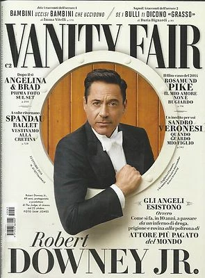 Vanity Fair Magazine Robert Downey Jr Angelina Jolie And Brad Pitt Rosamund Pike - Image 1 of 4