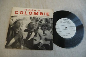 FOLKLORE DE COLOMBIE MERENGUE PORRO CUMBIA ... FORMAT 45T MAIS JOUE EN 33T - Imagen 1 de 2