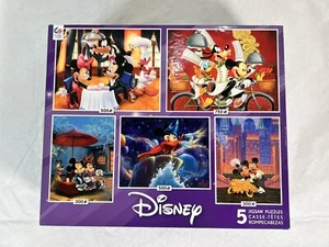 Disney Mickey Mouse Jigsaw Puzzles 5 Pack by Ceaco 5 Puzzles In One Box - Picture 1 of 10