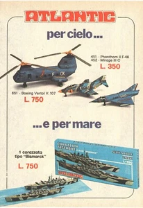Soldatini Atlantic Corazzata Boeing Pubblicità 1975 Magazine Advertising 18x13 - Foto 1 di 1