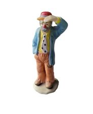 Vintage Flambro Clown Figurine By Emmett Kelly Jr 1984 Hobo Art 8 Inches Tall