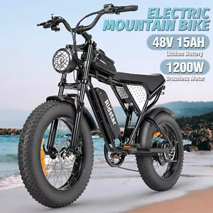 1200W Electric Bike 48V 15Ah Battery 20" Fat Tire Commuter Design ebike - Picture 1 of 13