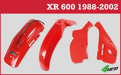 Honda XR 600 1988 - 2002 UFO Motocross Enduro Kit Plastica XR Rosso 069