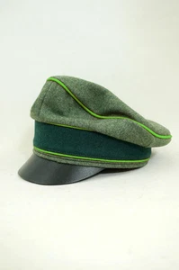 WWII German Heer Wool Mountainer Crusher Visor Cap - Bild 1 von 1