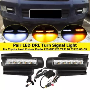 Luz de marcha diurna luz de marcha diurna intermitente para Toyota Land Cruiser Prado 2003~2009 - Imagen 1 de 16
