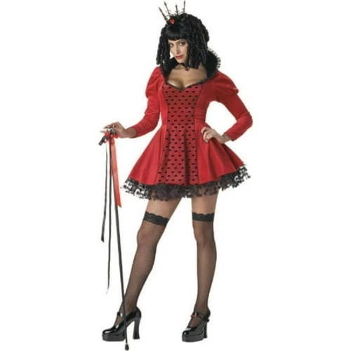 California Costume - Dark Queen of Hearts - Adult Costume - Medium - Red/ Black - Image 1 of 1