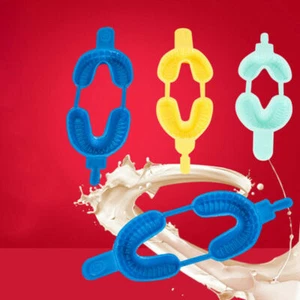 100x Dental Fluoride Disposable Dual Arch Trays Gel Foam S M L Blue Yellow Green - Foto 1 di 29