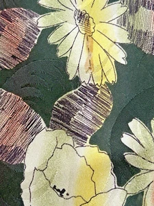 Vintage Swing Mens Necktie Retro Wide 40s 50s Floral Multicolor Beauty - Picture 1 of 11