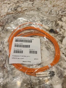 NEW IBM Fixed Length P/N 12R9914 5M 16.4FT LC Orange Optical Fiber Fibre Cable - Picture 1 of 1