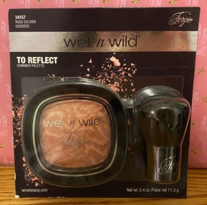 WET N WILD To Reflect ~ ROSE GOLDEN GODDESS ~ Shimmer Palette + KABUKI BRUSH NEW - Picture 1 of 1