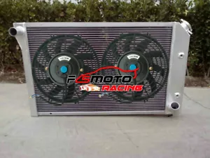 Radiador de aluminio + ventilador*2 para Chevy Corvette C3 305/350 V8 1977-1982 5,7 L - Imagen 1 de 8