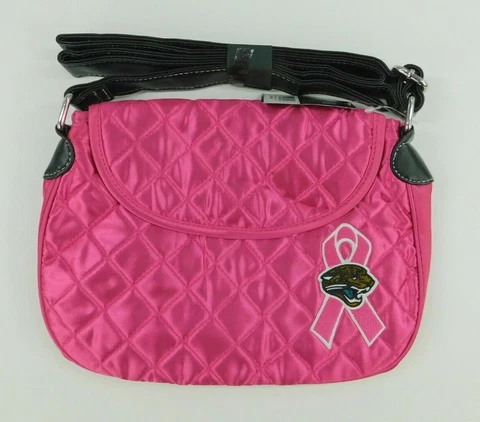 ProFANIty NFL Football Womens Pink Purse Jacksonville Jaguars Quilted Saddlebag Cover