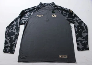 BYU Cougars Men's Colosseum Raglan Quarter-Zip Jacket BL1 Charcoal Size XL NWT - Picture 1 of 5