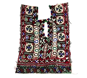 Banjara tradicional afgano cuello yugo bordado a mano parche vintage costura artesanía - Imagen 1 de 9