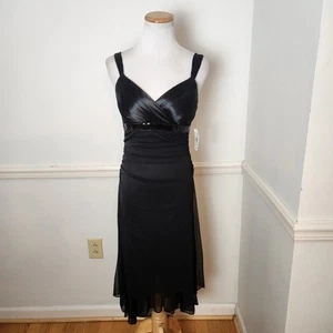 New Y2K Ruby Rox Midi HiLo Dress Size Small Black Cocktail Babydoll WhimsiGoth - Picture 1 of 11