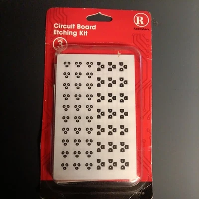 RadioShack ETCHING KIT FOR CIRCUIT BOARD ONE BLANK BOARD WITH 3-STENCILS 2770159 - Image 1 of 2
