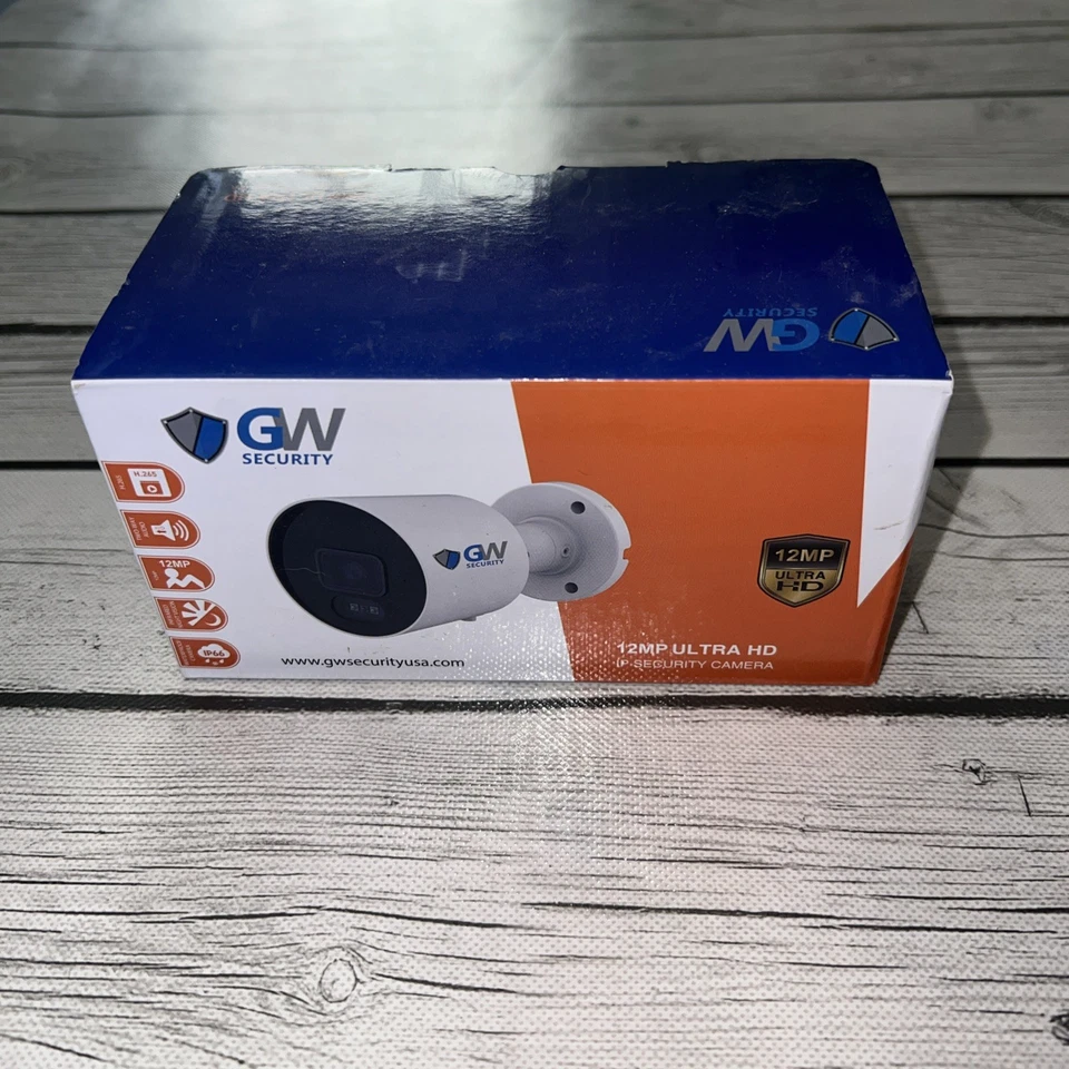 GW GW1253901T NVR UltraHD 12MP PoE Security Camera - Image 1 of 4