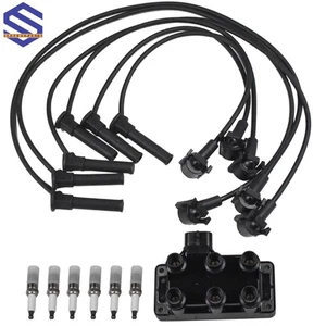 Ignition Coil & 6 Spark plug & 6 wire For Ford Explorer Sport Trac V6 4.0l FD480 - Picture 1 of 1