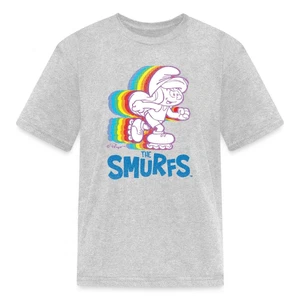 Smurfs Roller Skating Smurfette Kid's T-Shirt - Picture 1 of 10