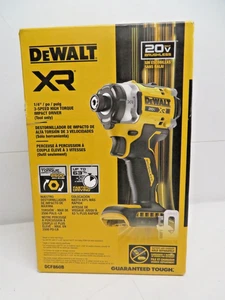 NEW DEWALT DCF860B 20V 1/4” HEX XR 3-Speed High Torque Impact Driver Tool Only * - Picture 1 of 4